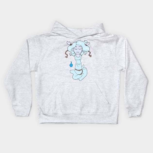 Drowned Ghost Girl Will-O'-the-Wisp CHIBI SD MONSTER GIRLS Series I Kids Hoodie by angelasasser